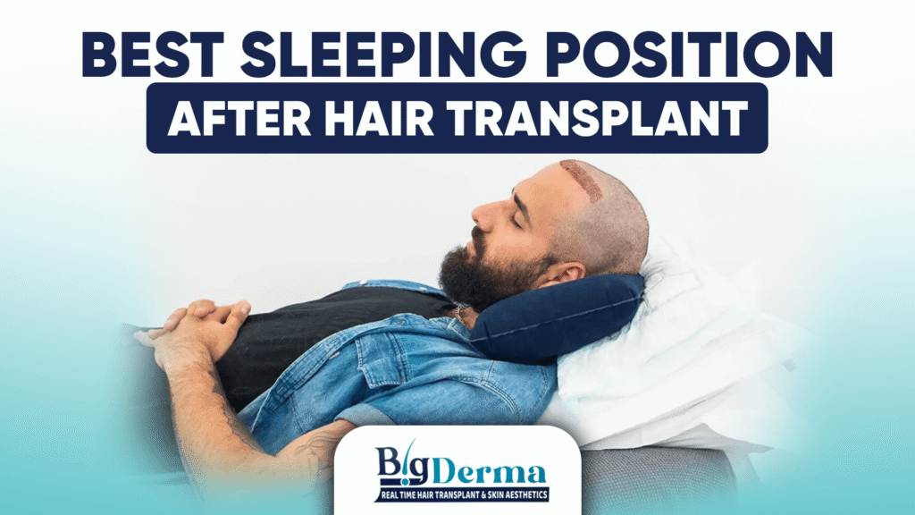 Best sleeping position after hair transplant
