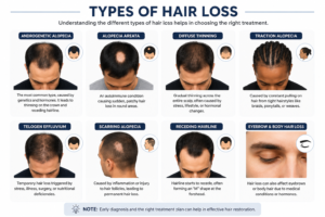 Types of hair loss